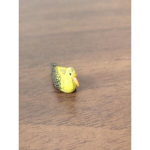 Mini yellow zoo animal bird Village accessory decor